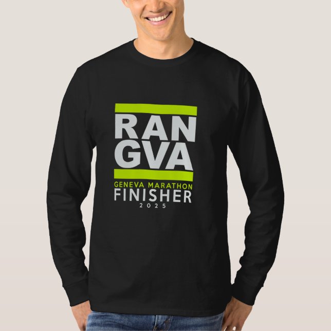 Marathon GENF 2025 Finisher T-Shirt (Vorderseite)