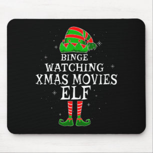 Marathon-Gucken von Weihnachtsfilmen Elf Passende Mousepad