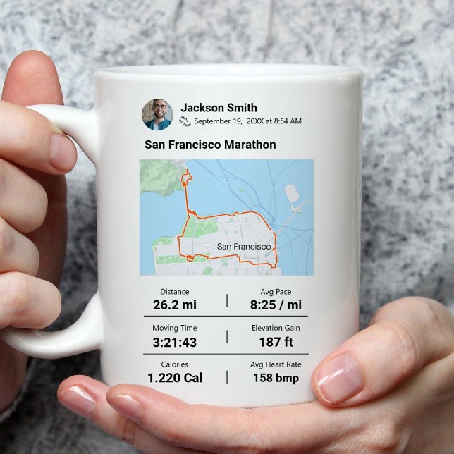 Marathon | Halbmarathon Bestes Geschenk Kaffeetasse (Von Creator hochgeladen)