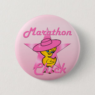 Marathon-Küken #8 Button