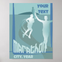 Marathon laufen Memorabilia Wanddekor