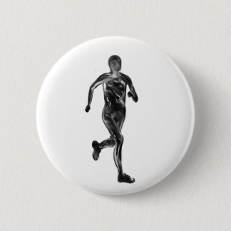 Marathon-Läufer Button