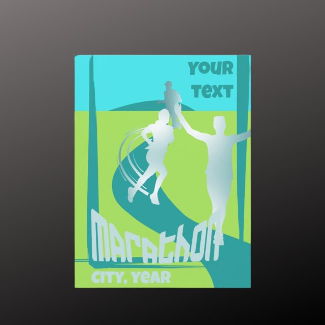 Marathon Läufer Club Gruß Postcard Postkarte (Von Creator hochgeladen)