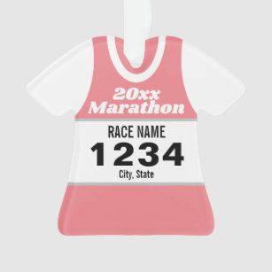 Marathon-Läufer-Shirt Ornament