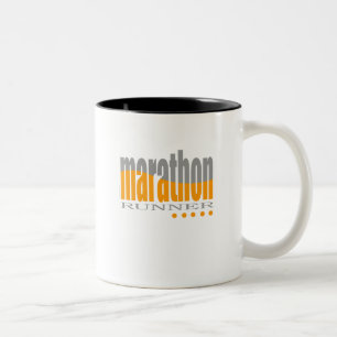 Marathon-Läufer Zweifarbige Tasse