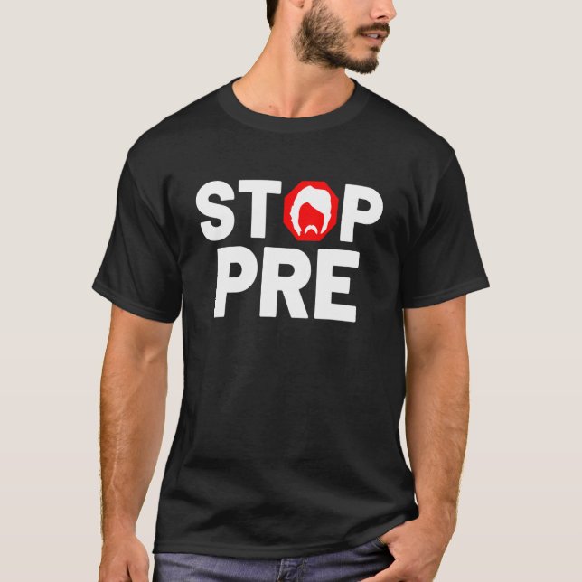 Marathon läuft Vintag Stopp Pre T-Shirt (Vorderseite)