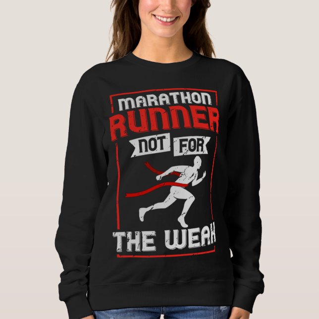 Marathon-Lauftraining Läufer Finisher Coach Be Sweatshirt (Vorderseite)