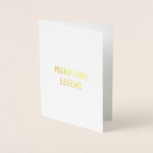 Marathon Legend gratuliert viel Glück card