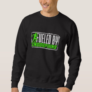 Marathon Marathonläufer mit Endorphinen Sweatshirt