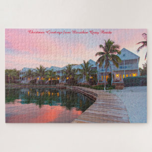 Marathon Quay Florida Weihnachtsgrüße Puzzle
