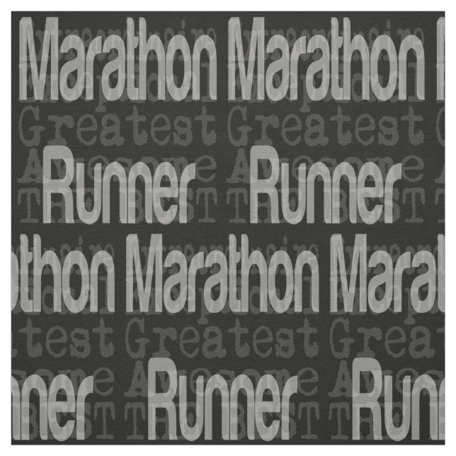 Marathon Runner Extraordinaire Stoff (Muster)