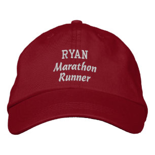 Marathon Runner Individuelle Name V15 Bestickte Kappe