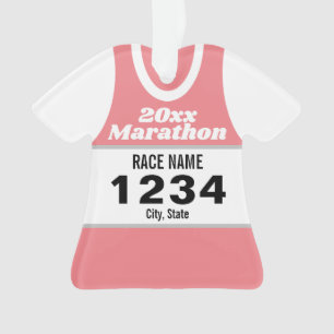 Marathon Runner Shirt Ornament
