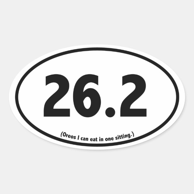 Marathon Runner Spaß Sarcastic Parody Sticker (Vorderseite)