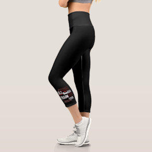 Marathon Running - 26.2 in Training Abstrakt Capri Leggings