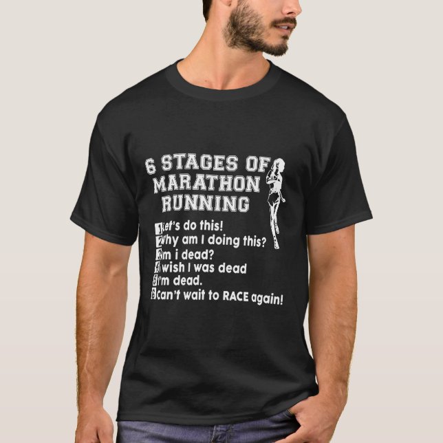 Marathon Running Funny Runner T-Shirt Track Perfek (Vorderseite)