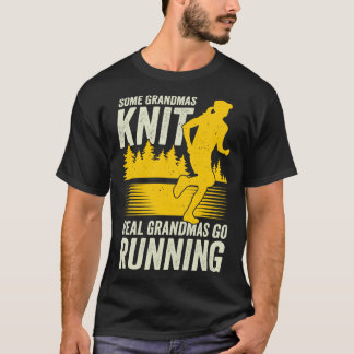 Marathon Running Oma Großmutter Geschenk T-Shirt