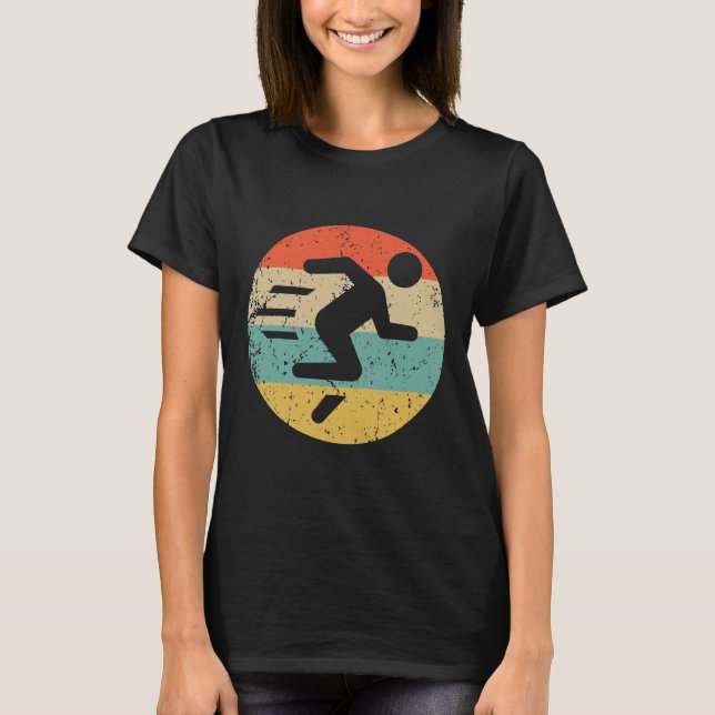 Marathon Running Shirt Retro Fast Runner (Vorderseite)