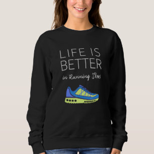 Marathon-Running-T-Shirt - Das Leben in der RU ist Sweatshirt