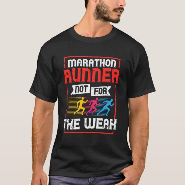 Marathon Running Trainer Trainer Trainer sein T-Shirt (Vorderseite)