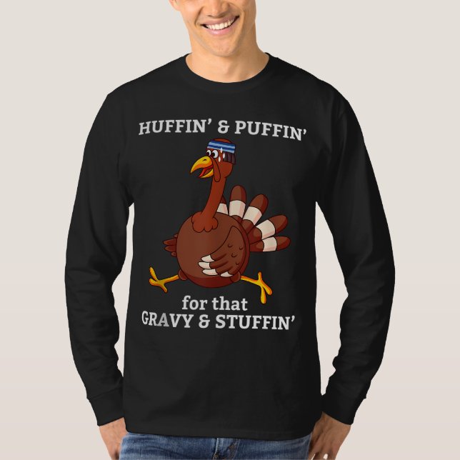 Marathon Running Turkey Trot Funny Group Team Gesc T-Shirt (Vorderseite)