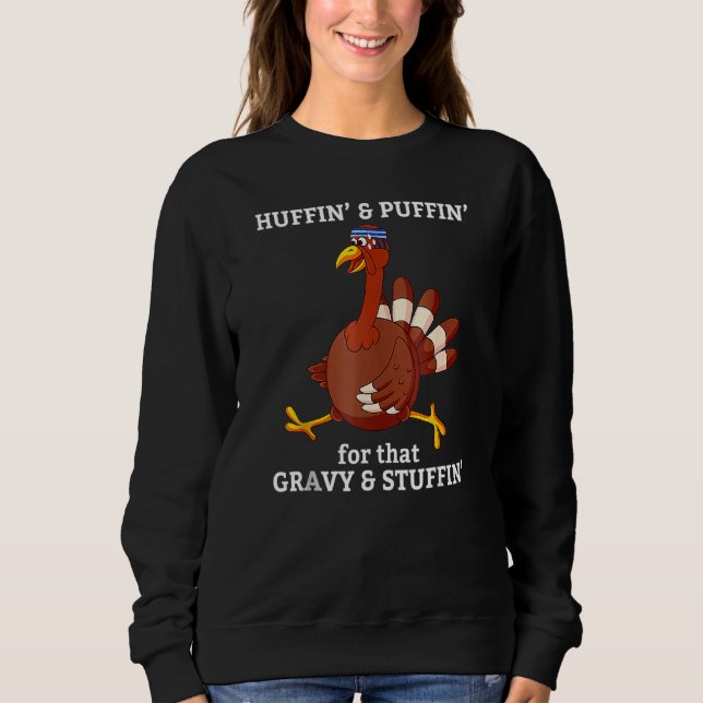 Marathon Running Turkey Trot Group Team Türkei Sweatshirt (Vorderseite)