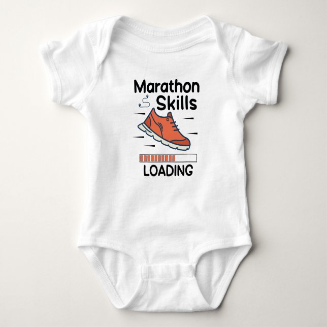 Marathon Skills Loading | Lover | Zweitplatzierter Baby Strampler (Vorderseite)