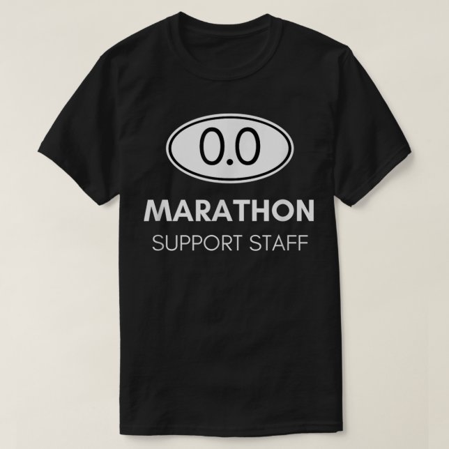 Marathon-Support-Mitarbeiter für den Zuschauer und T-Shirt (Design vorne)