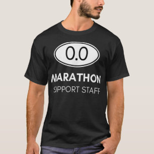Marathon-Support-Mitarbeiter für den Zuschauer und T-Shirt