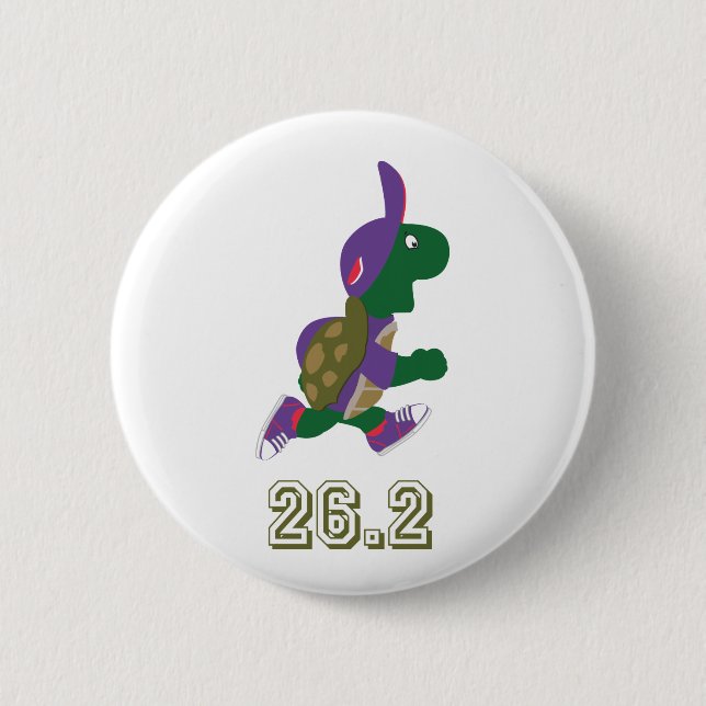 Marathon Turtle Runner Lila Button (Vorderseite)