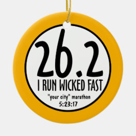 Marathon-Verzierung Keramikornament