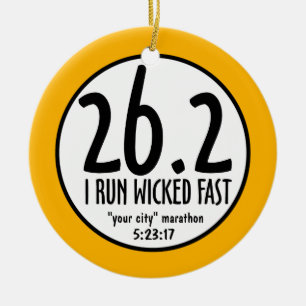 Marathon-Verzierung Keramikornament