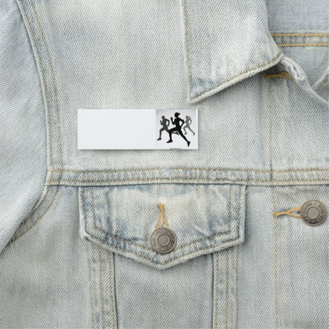 Marathon-Wettbewerb Namensschild (Beispiel)