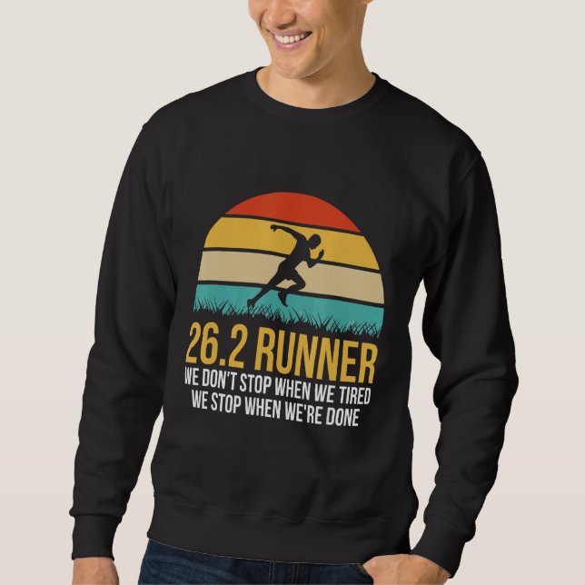 Marathonangebot für 26 2 Läufer Sweatshirt (Vorderseite)