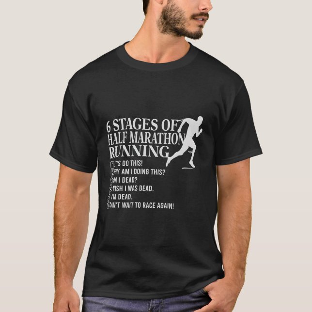 Marathoner Halbmarathon Erster Halbmarathon T-Shirt (Vorderseite)