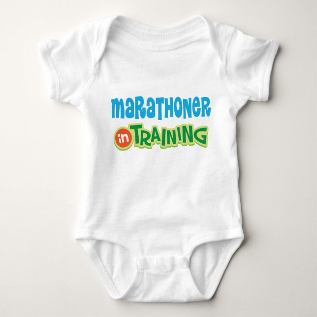 Marathoner im Trainings-Baby-T - Shirt (Vorderseite)