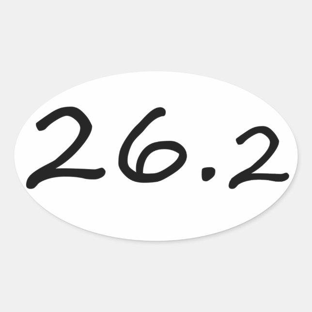 Marathoners Eroaufkleber Ovaler Aufkleber (Vorderseite)