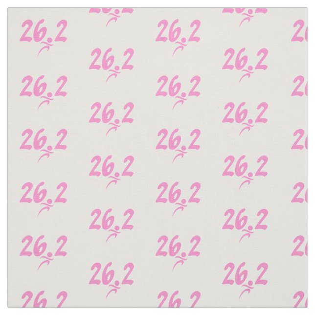 Marathongewebe des Rosas 26,2 Stoff (Muster)