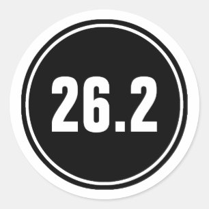 Marathonlauf 26,2 runder aufkleber