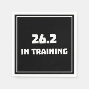 Marathonläufer 26.2 im Training Serviette