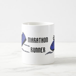 Marathonläufer - Blaue Laufschuhe Tasse