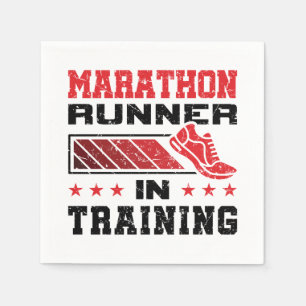 Marathonläufer im Training Serviette