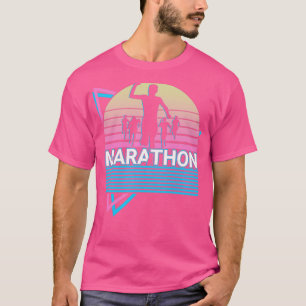 Marathonläufer läuft Marathon Retro-Geschenk T-Shirt