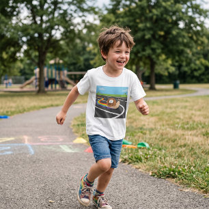 Marathonläufer Schnecke Süße Regenbogenstrecke T-Shirt