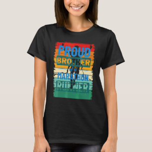Marathonläufer stolzer Bruder Vintage Retro T-Shirt