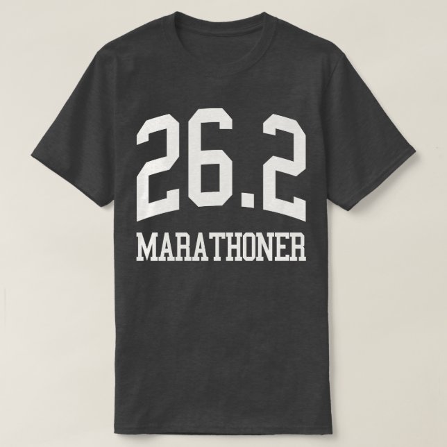 Marathonläufertrainer 262 Marathonläuferin T-Shirt (Design vorne)