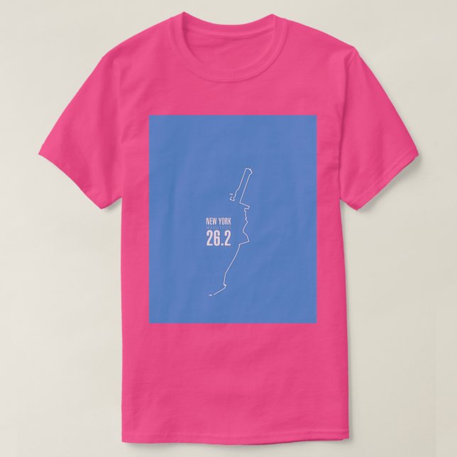 Marathonroute New York T-Shirt (Design vorne)