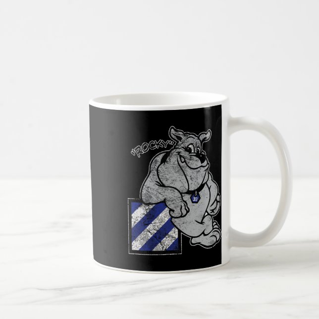Marauder 3. Infanterieabteilung Rocky The Bulldog Kaffeetasse (Rechts)