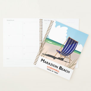 Marazion Beach Cornwall Strand Reiseplakat Planer