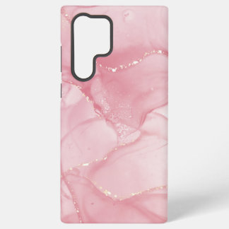 Marbal und Goldmedaille Glitzer Samsung Galaxy S22 Hülle